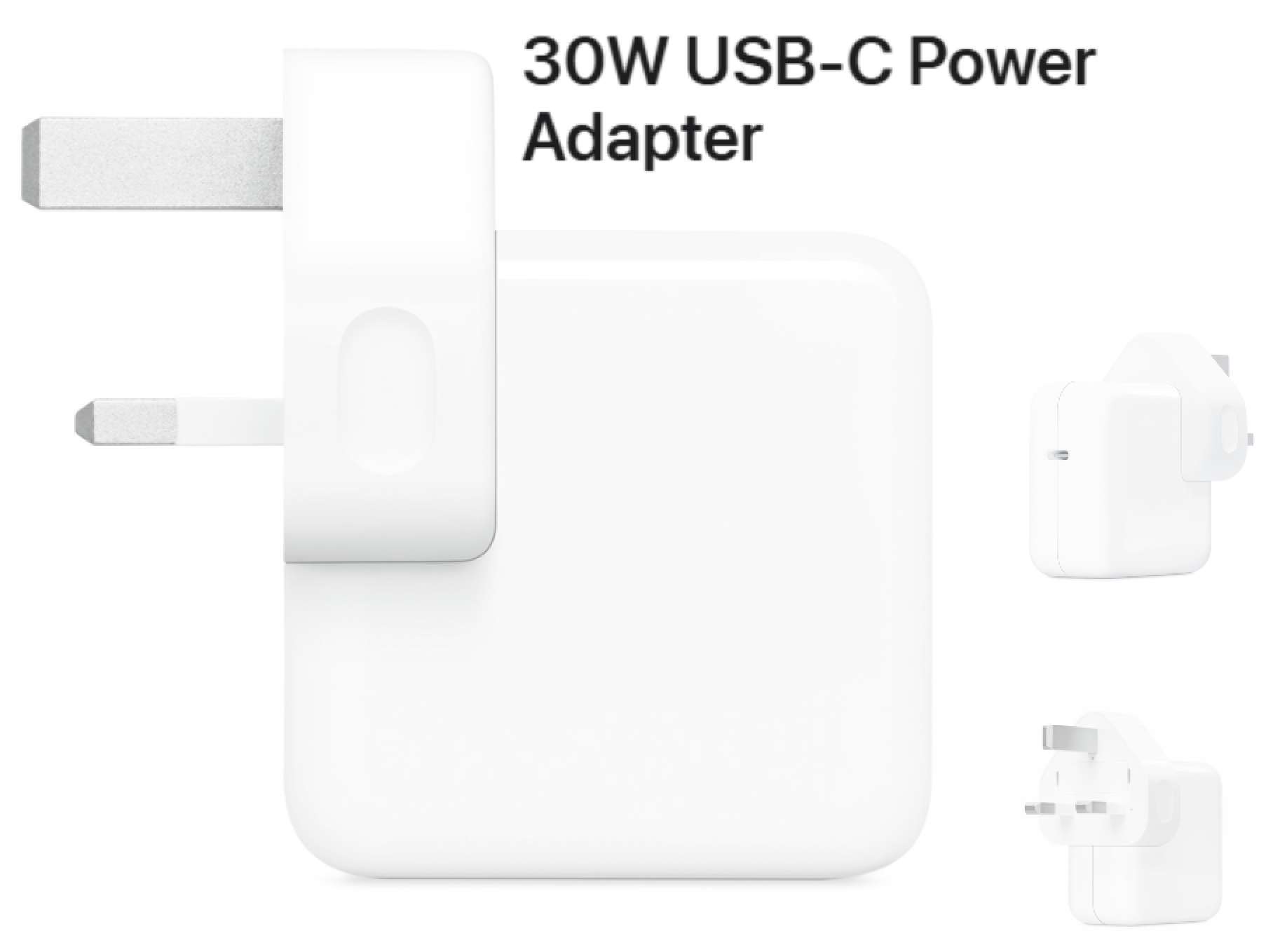 30W USB-C Power Adapter - White
