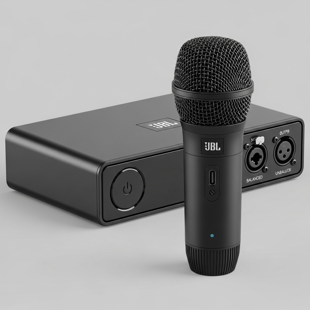 JBL வயர்லெஸ் மைக்ரோஃபோன் செட் (UHF) - Black