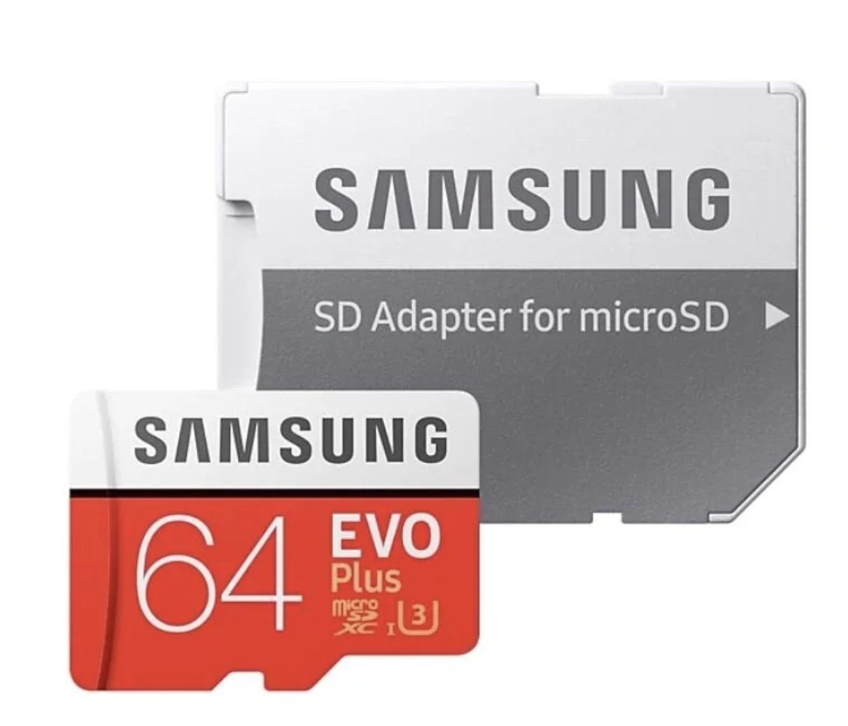 Samsung Evo Plus 64GB Micro SD Memory Card - White
