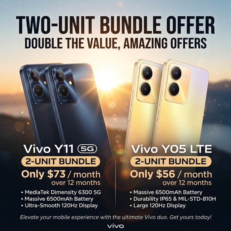 Vivo Y11 + Y05 Pick and Pair Bundle